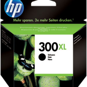 HP 300 XL (CC641EE) originali juoda rašalinė kasetė, 440 psl. resursas.